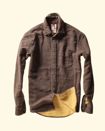 Chamois Lined Flannel | Rustic Brown