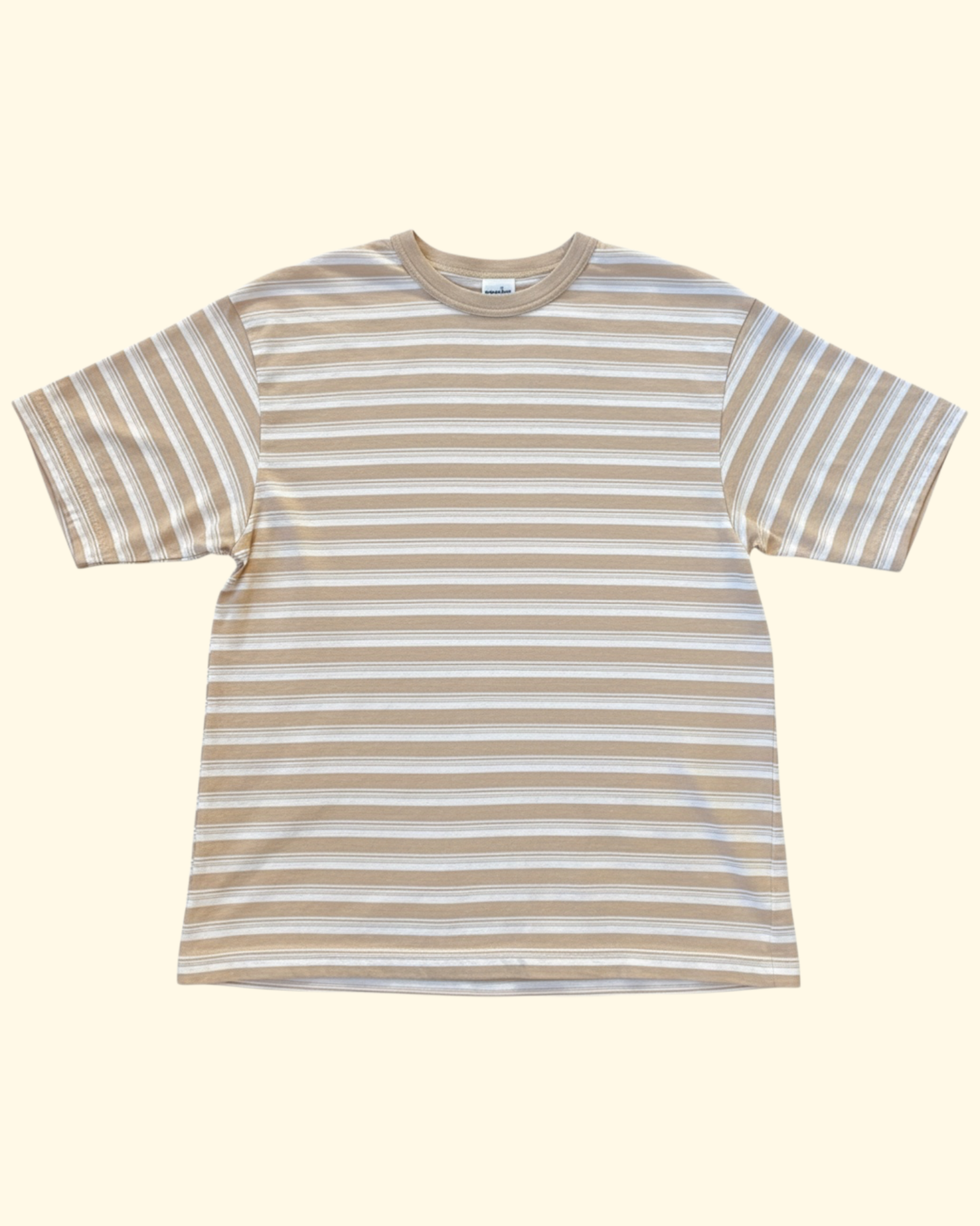 Stripe Tee | Off White & Coyote