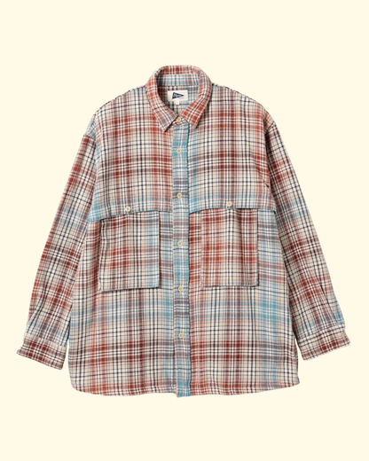 Albert Field Shirt | Ivory Blue