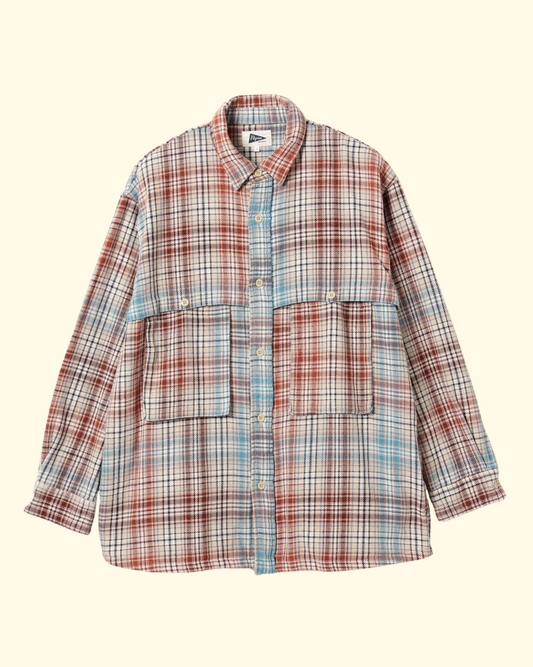 Albert Field Shirt | Ivory Blue