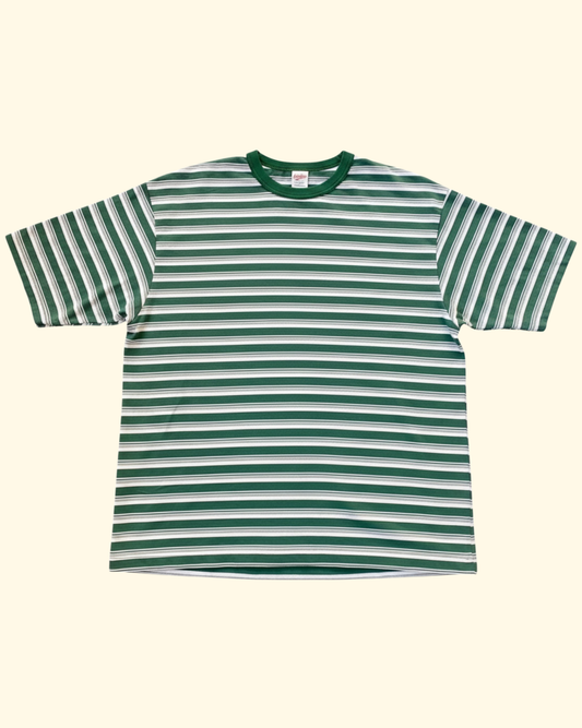 Stripe Tee | Off White & Green