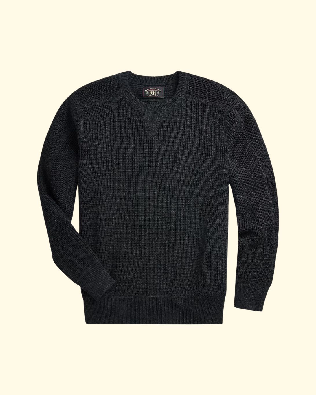Cotton-Wool Waffle Knit | Black Heather