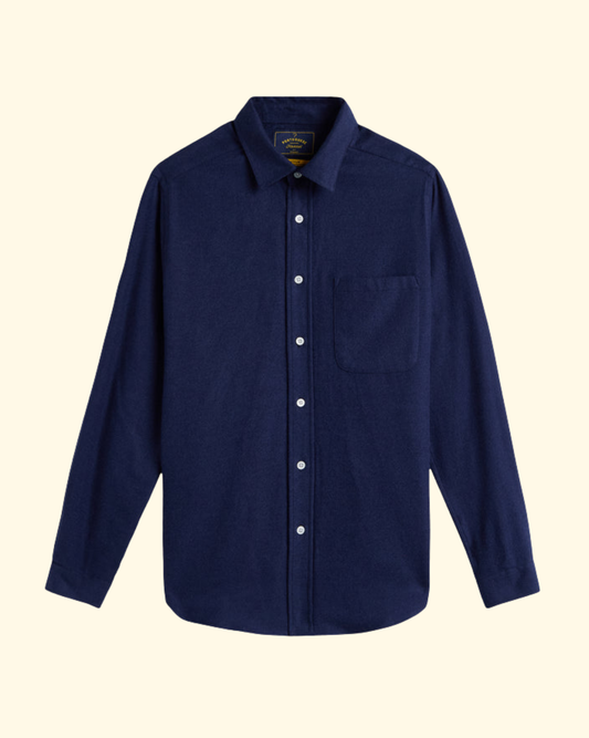 Teca Flannel Shirt | Navy