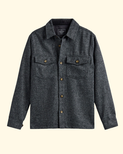 Wool Field Overshirt | Grey