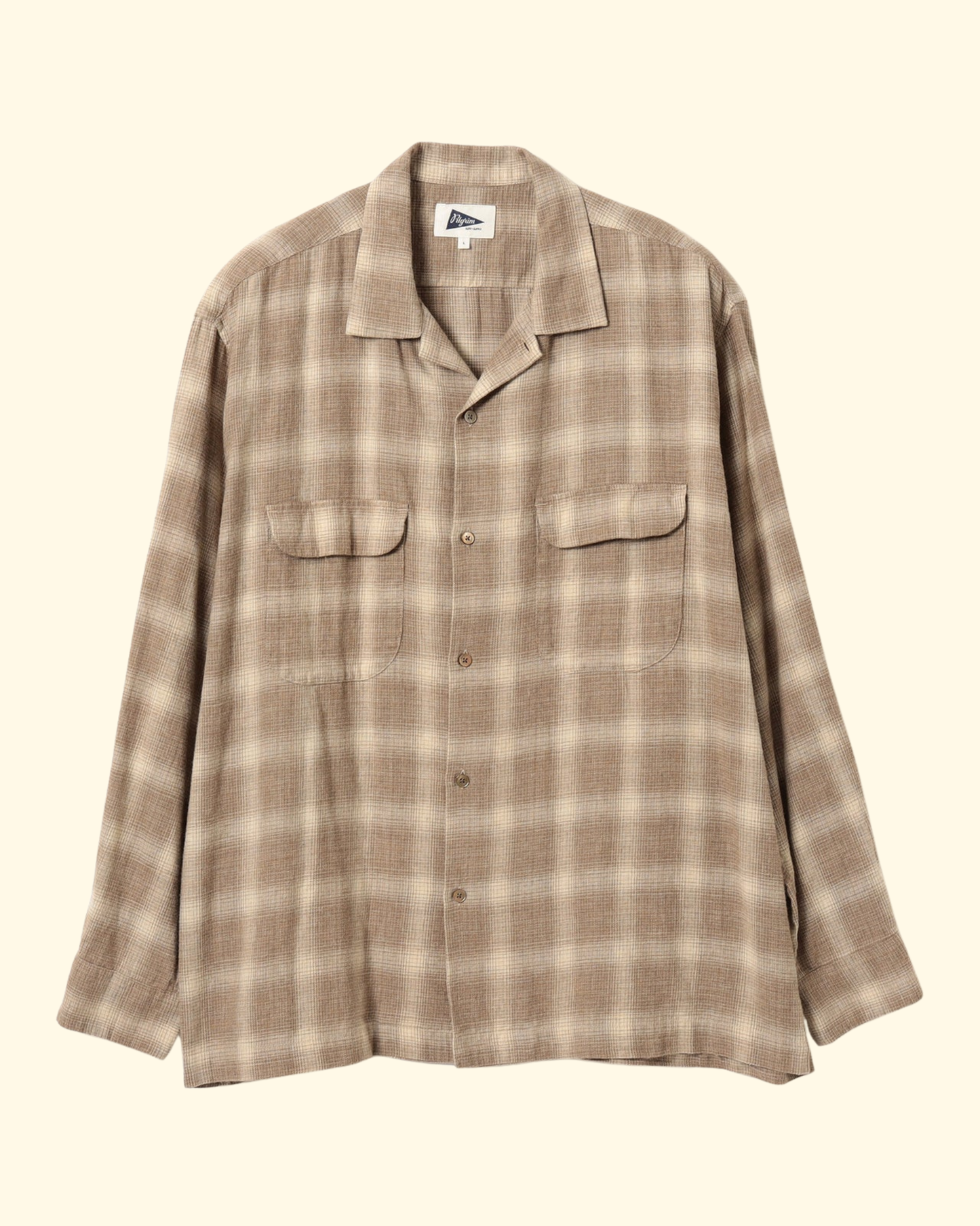 Vincent Melange Ombre Shirt | Khaki