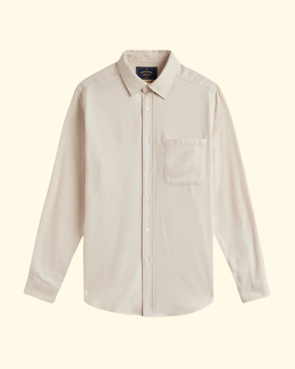 Teca Flannel Shirt | Ecru