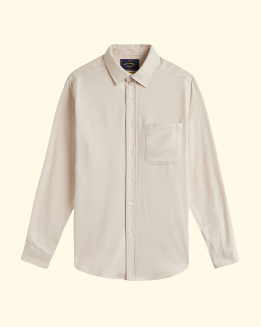 Teca Flannel Shirt | Ecru
