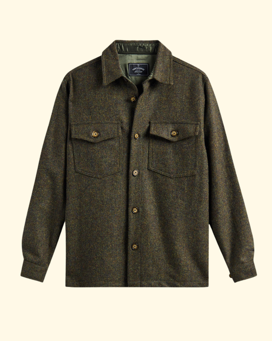 Wool Field Overshirt | Forest