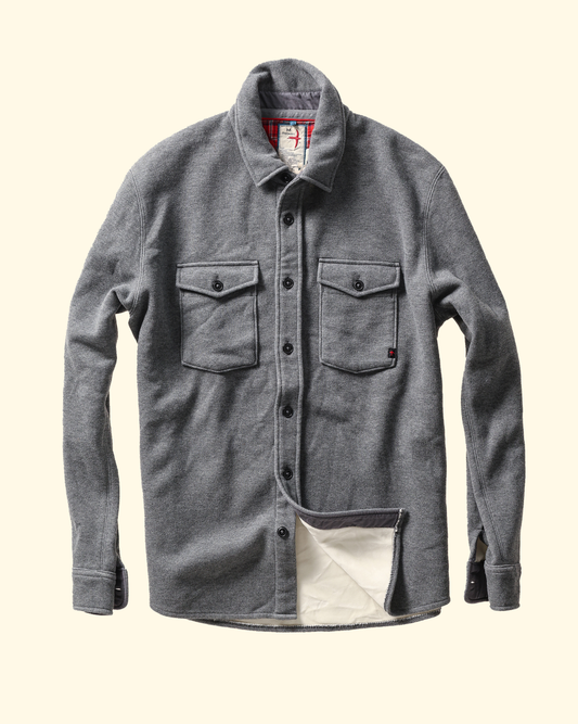 Pique Fleece Workshirt | Dark Grey