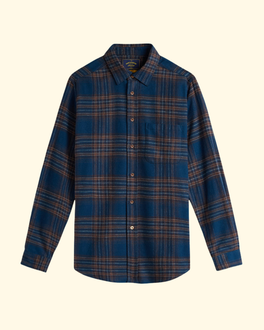 Bossa Flannel | Teal Rust