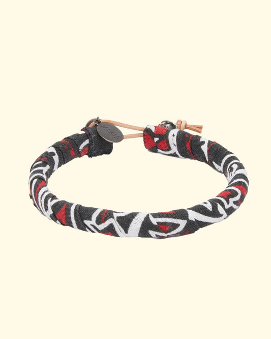 Bandana Bracelet | Black Red