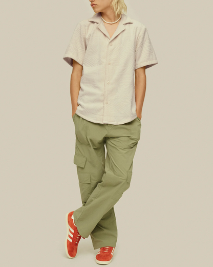 Golcanda Cuba Terry Shirt | Cream