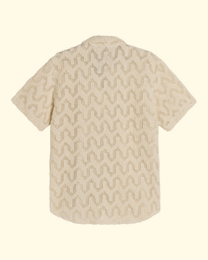 Atlas Cuba Crochet Shirt | Cream