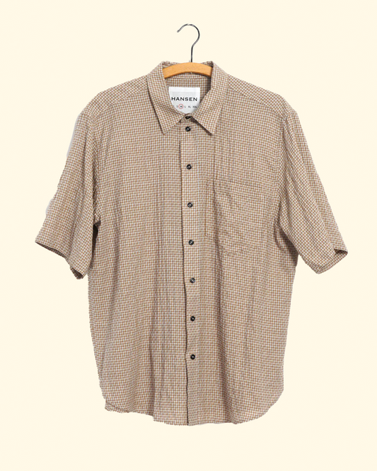 Reidar Loose Fit Shirt | Brown Checks