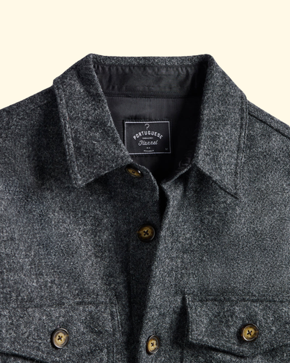 Wool Field Overshirt | Grey