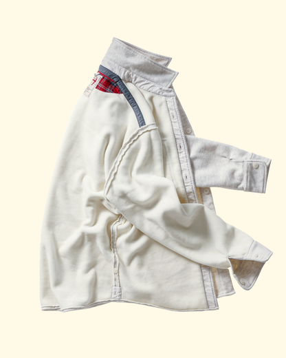 Pique Fleece Workshirt | Chalk