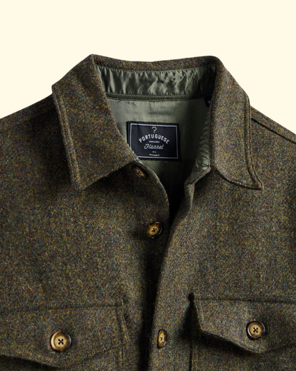 Wool Field Overshirt | Forest