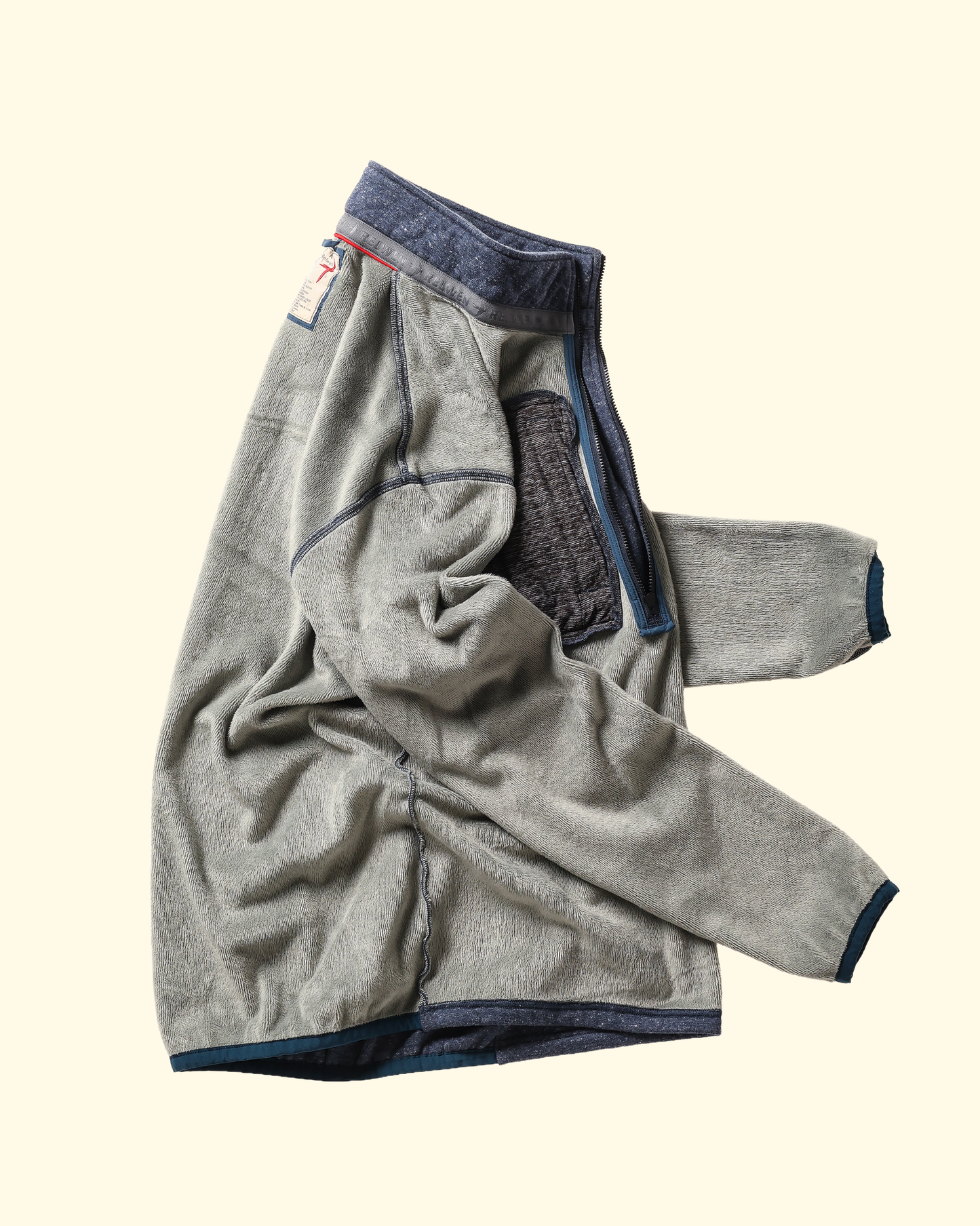 Micropile Half-Zip | Navy Fleck