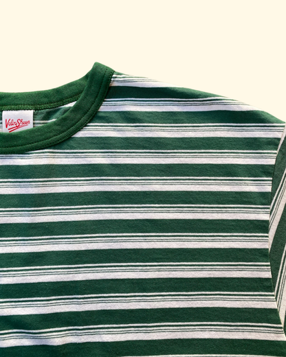 Stripe Tee | Off White & Green