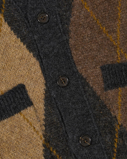 Langdale Argyll Cardigan | Brown