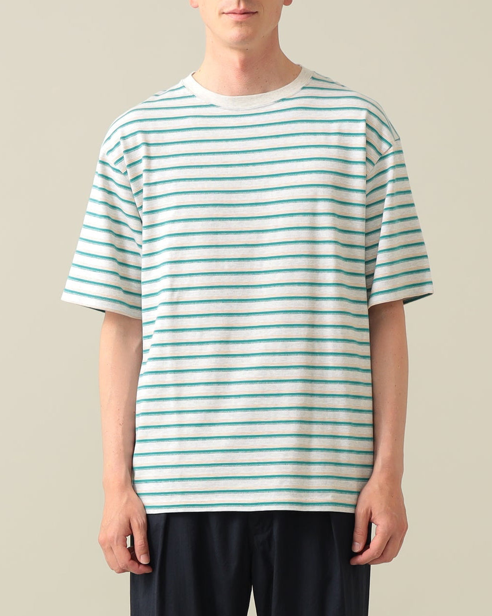 Tucker Striped Tee | Oatmeal