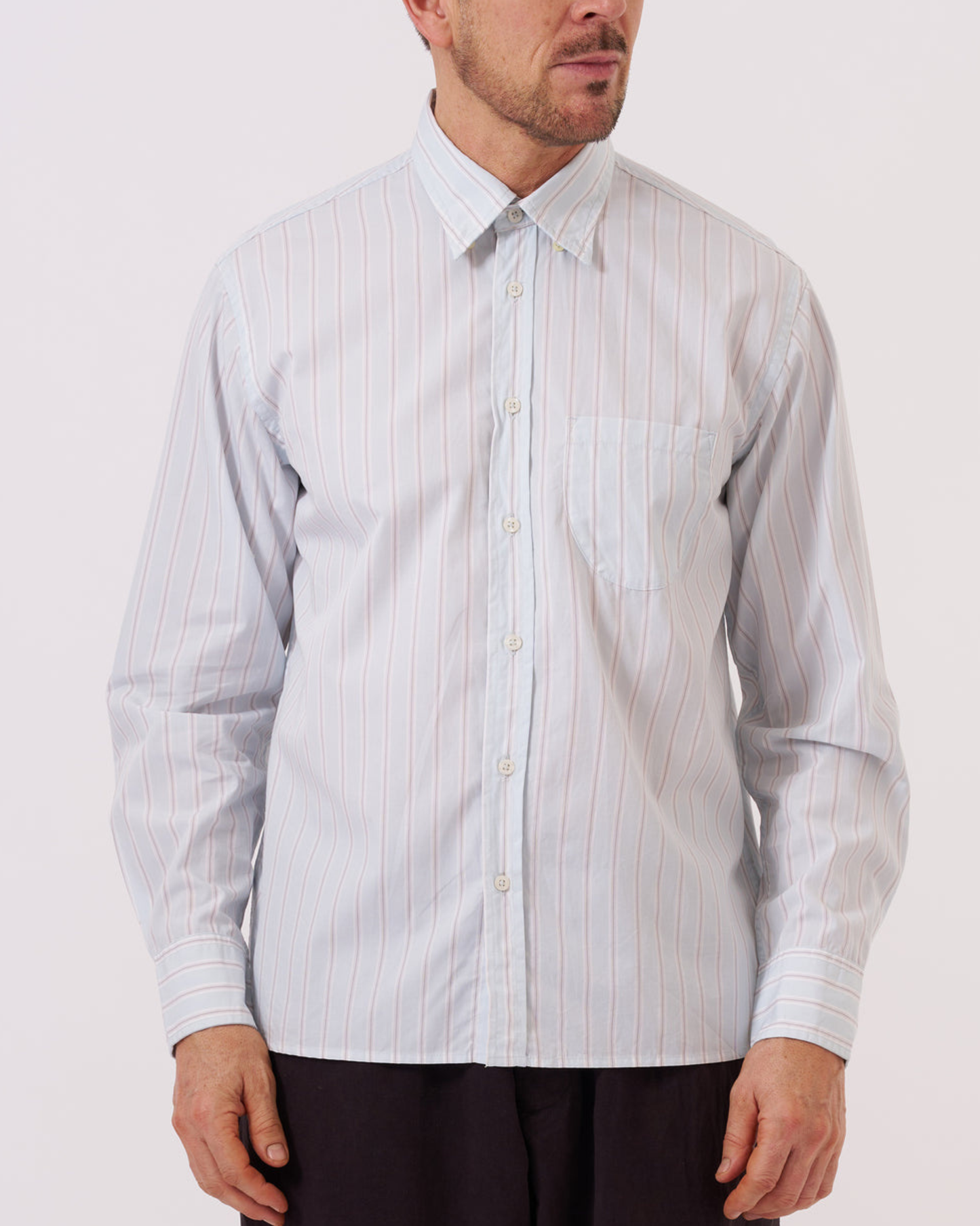 Lazy Day Shirt | Sky Urban Stripe