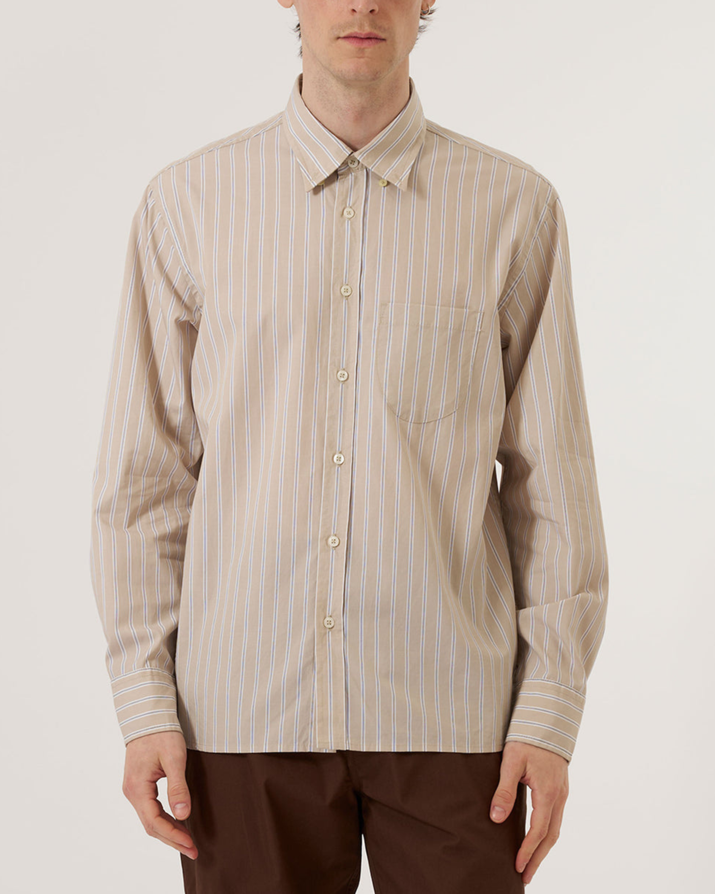Lazy Day Shirt | Sand Urban Stripe