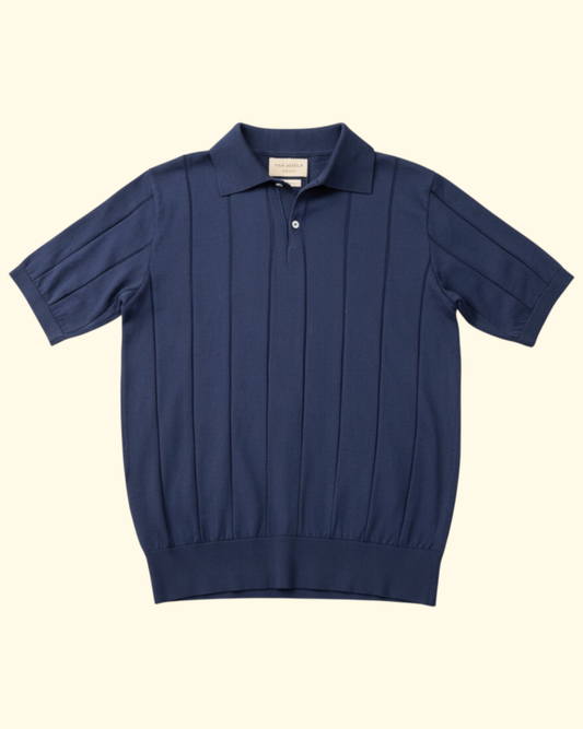 Jacobs Knitted Polo | Navy