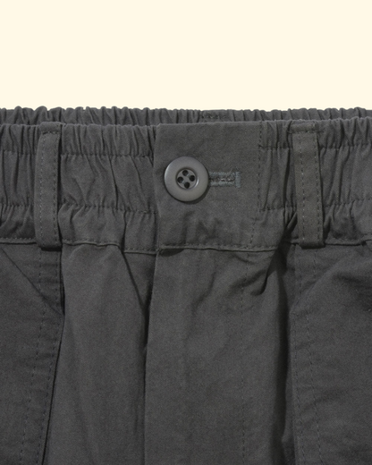 One Tuck Wide Fatigue | Charcoal
