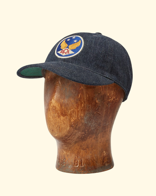 Winged Logo Ball Cap | Denim