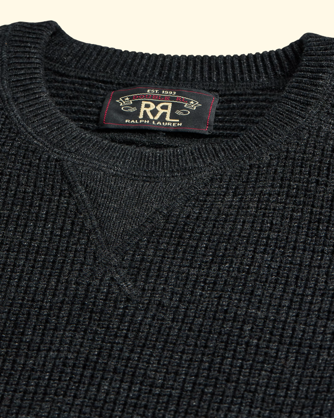 Cotton-Wool Waffle Knit | Black Heather