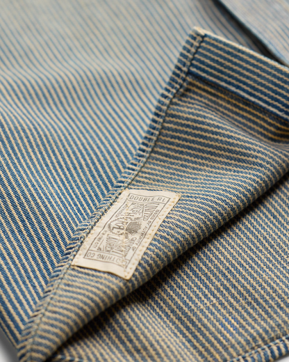 Indigo Twill Work Shirt | Blue Stripe