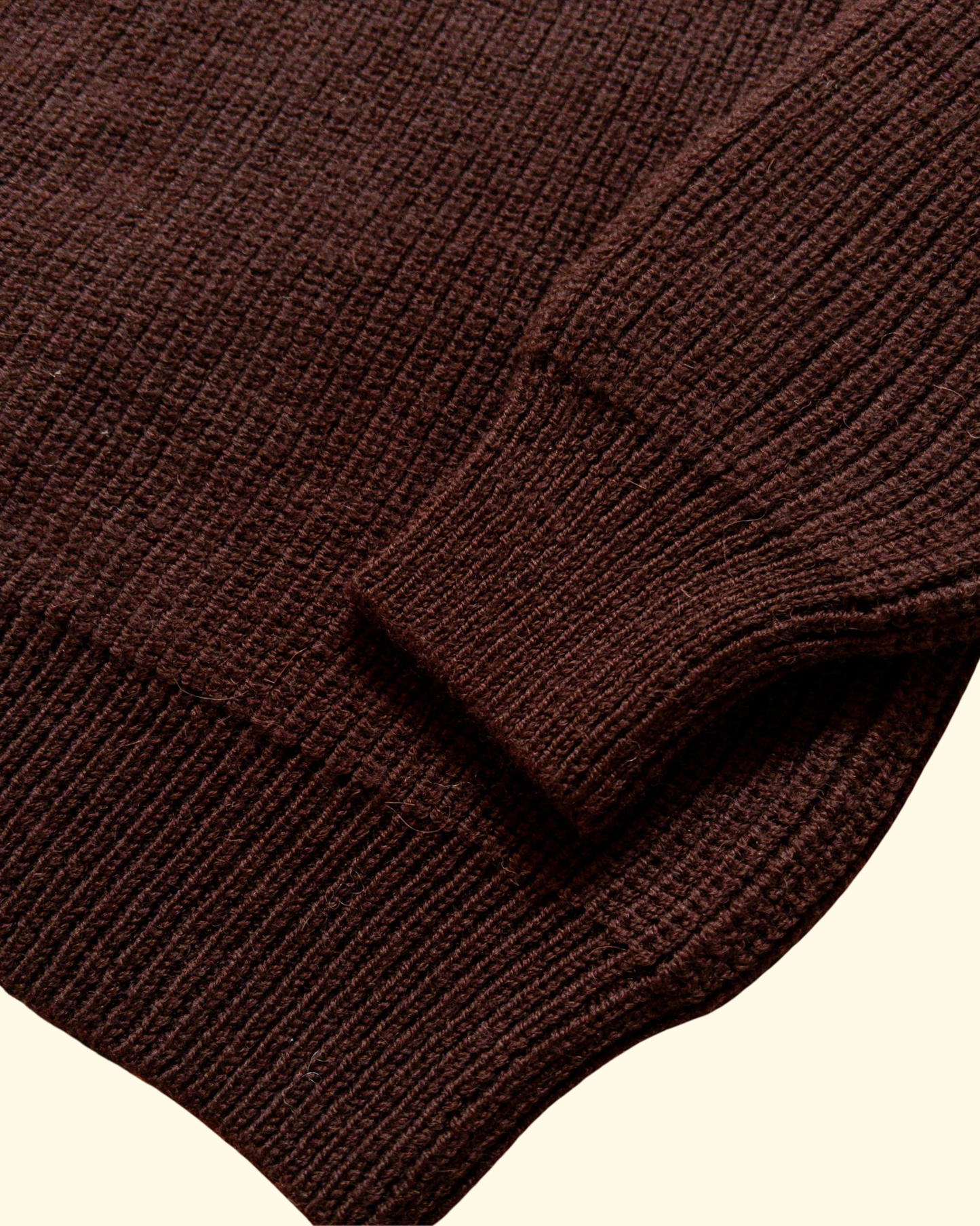 Highland Cableknit Crewneck Sweater | Brown