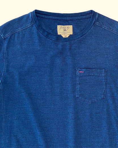 Chilmark LS Jersey Tee | Dark Indigo Wash