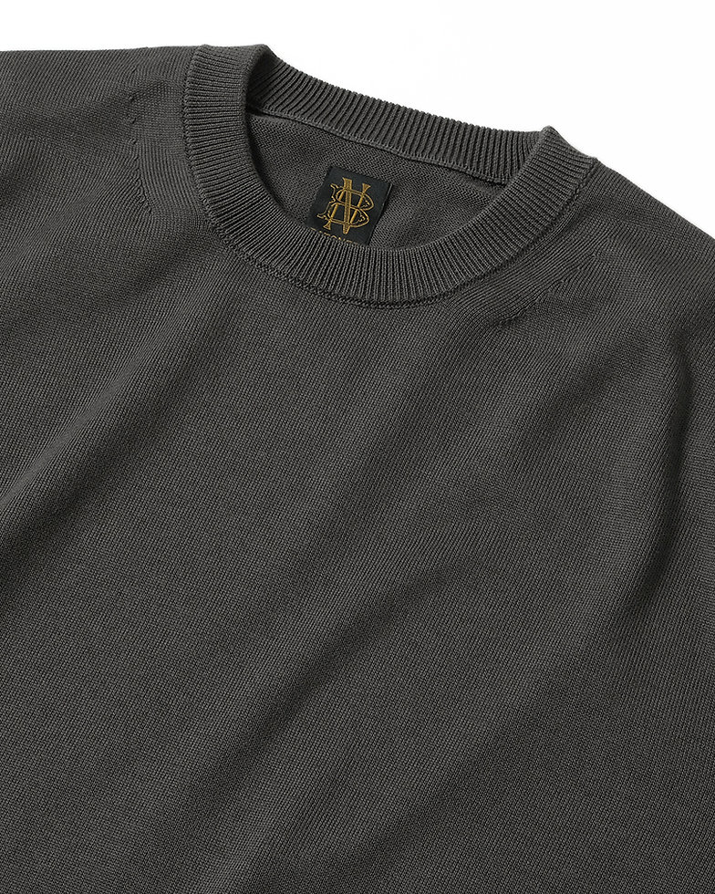 Sea Island Cotton Crew Neck | Dark Gray