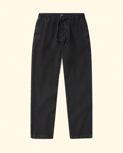 Drawstring Deck Pant | Washed Black