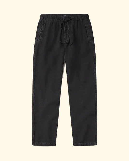 Drawstring Deck Pant | Washed Black