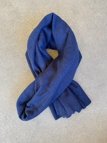 Cashmere Wool Scarf | Navy