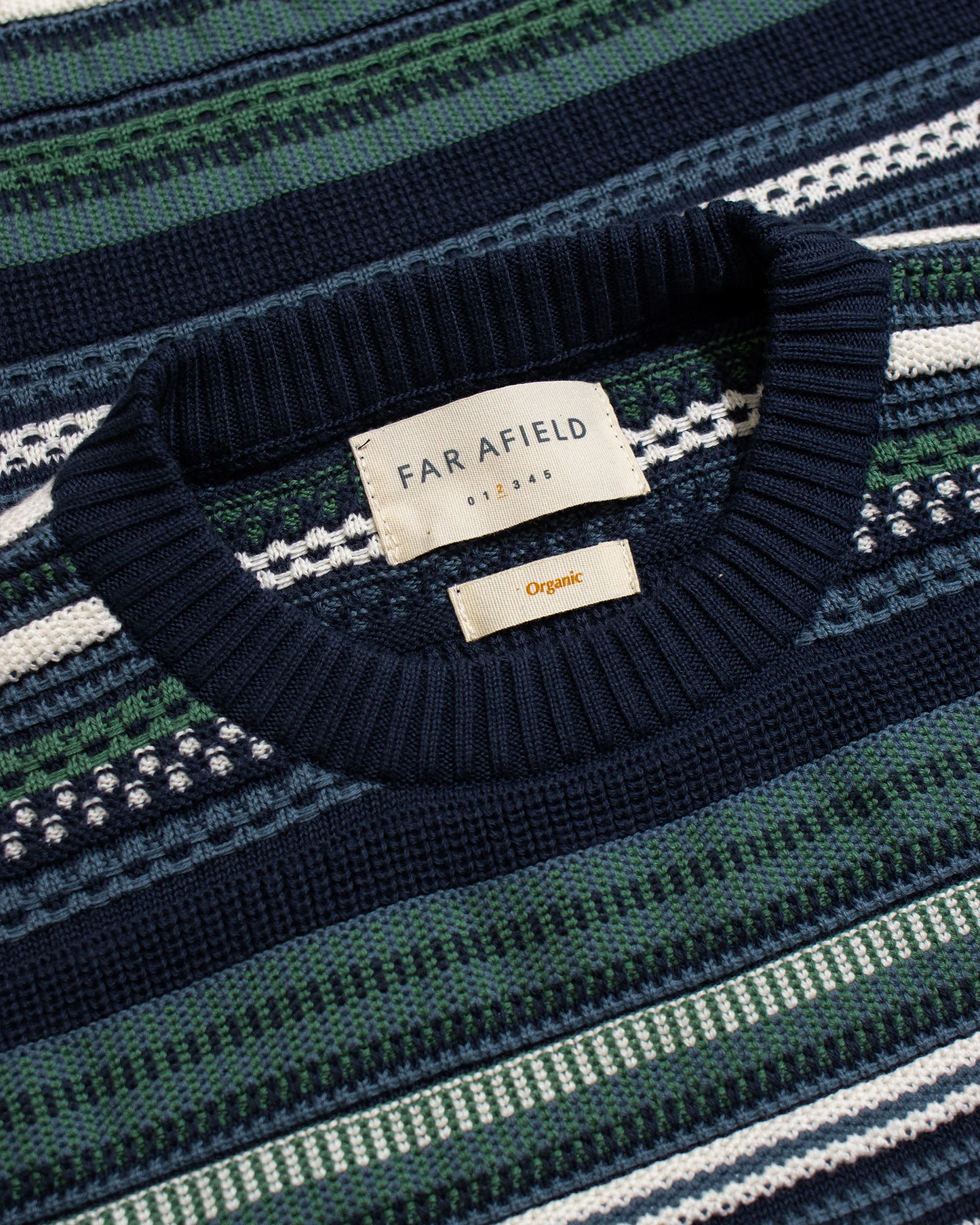 Newport Knitted Top | Blue Green Stripe