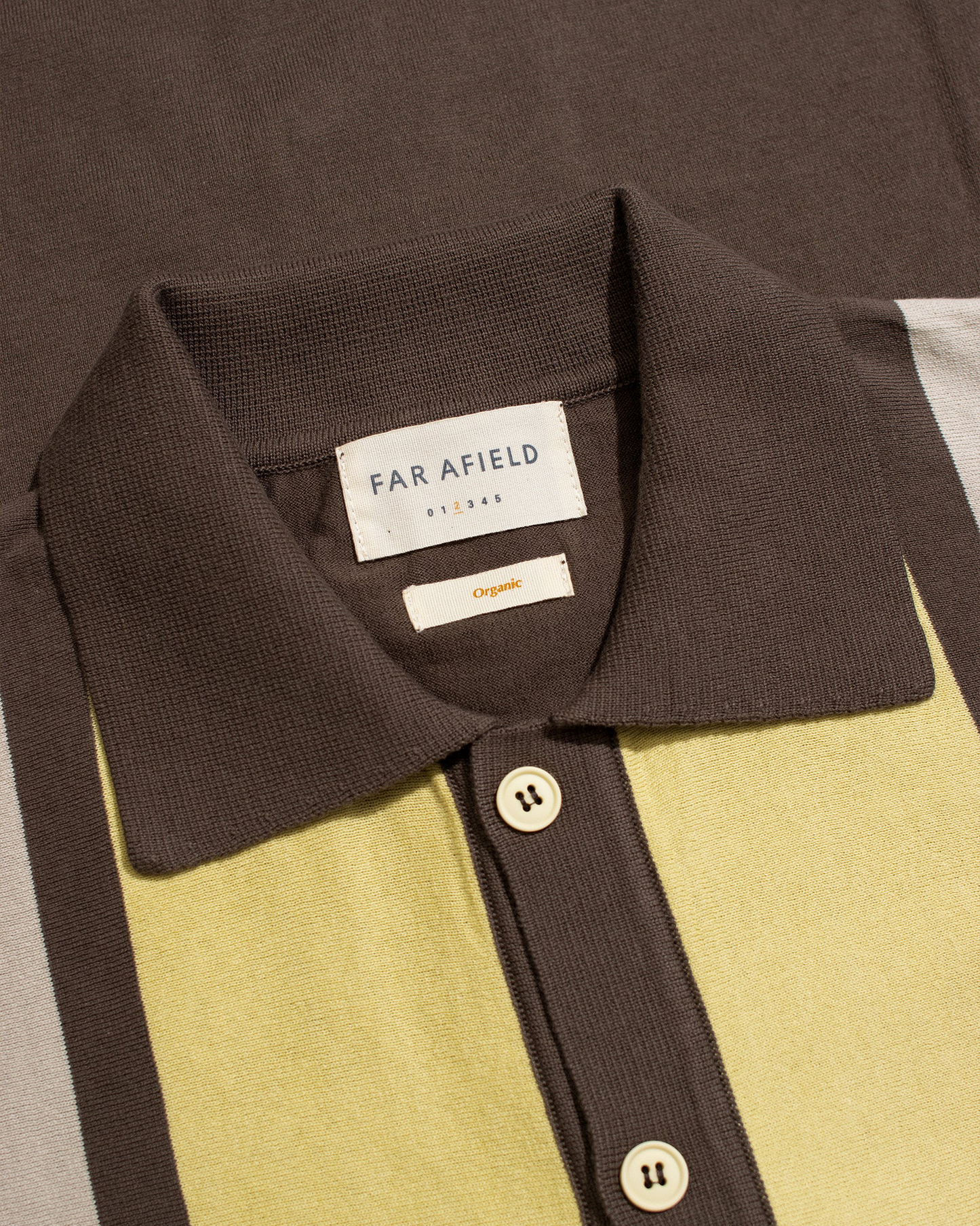 Velzy Cardigan | Brown Yellow Neto Stripe