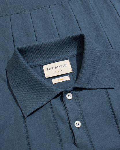 Jacobs S/S Polo | Aegan Blue Stripe