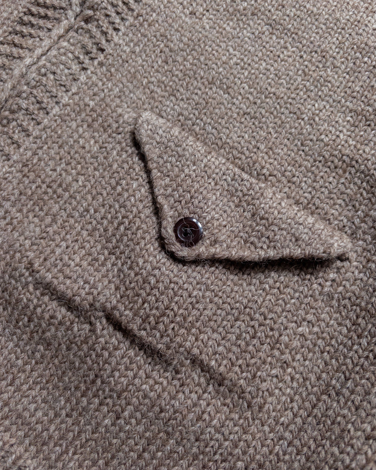 Zip Shawl Cardigan | Taupe