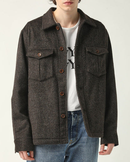 Wool Shag Jacket | Brown