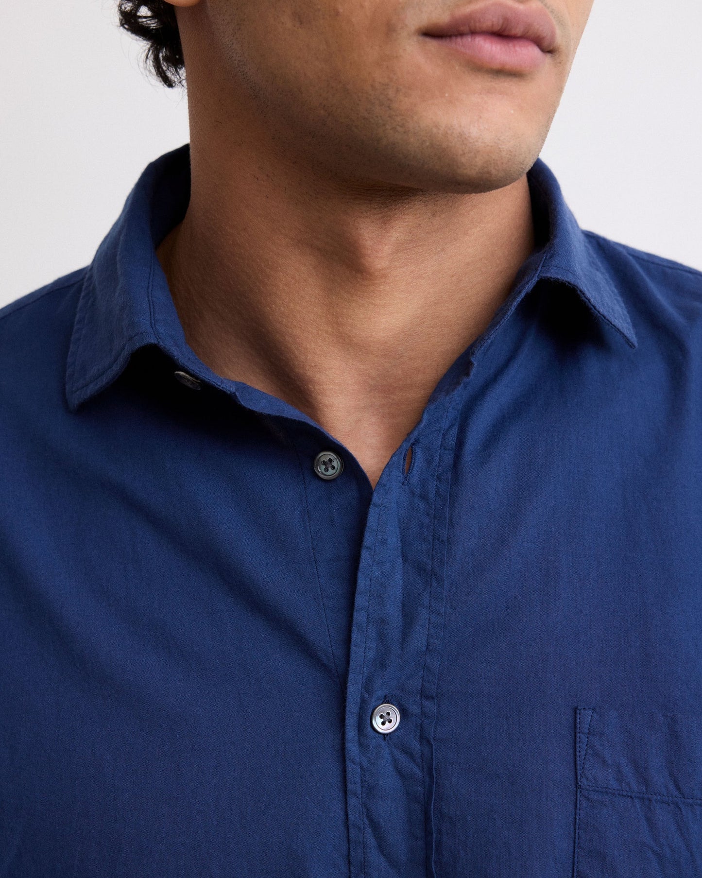Paul Pat Voile Shirt | Navy Blue