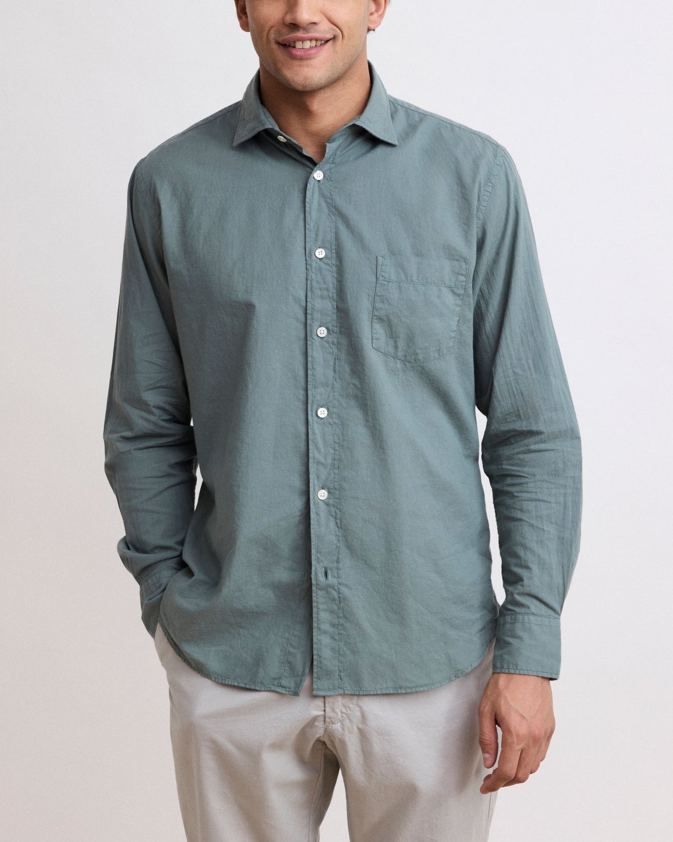 Paul Pat Voile Shirt | Army