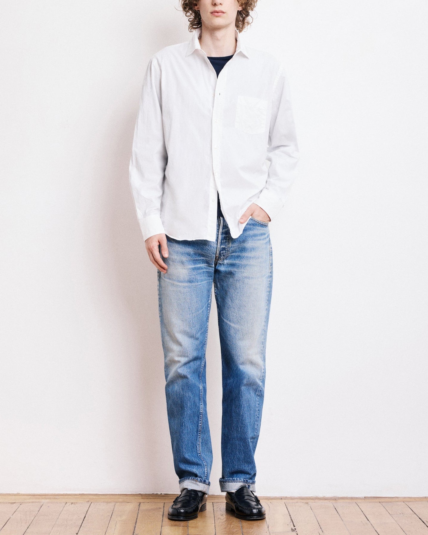 Paul Pat Twill Shirt | White