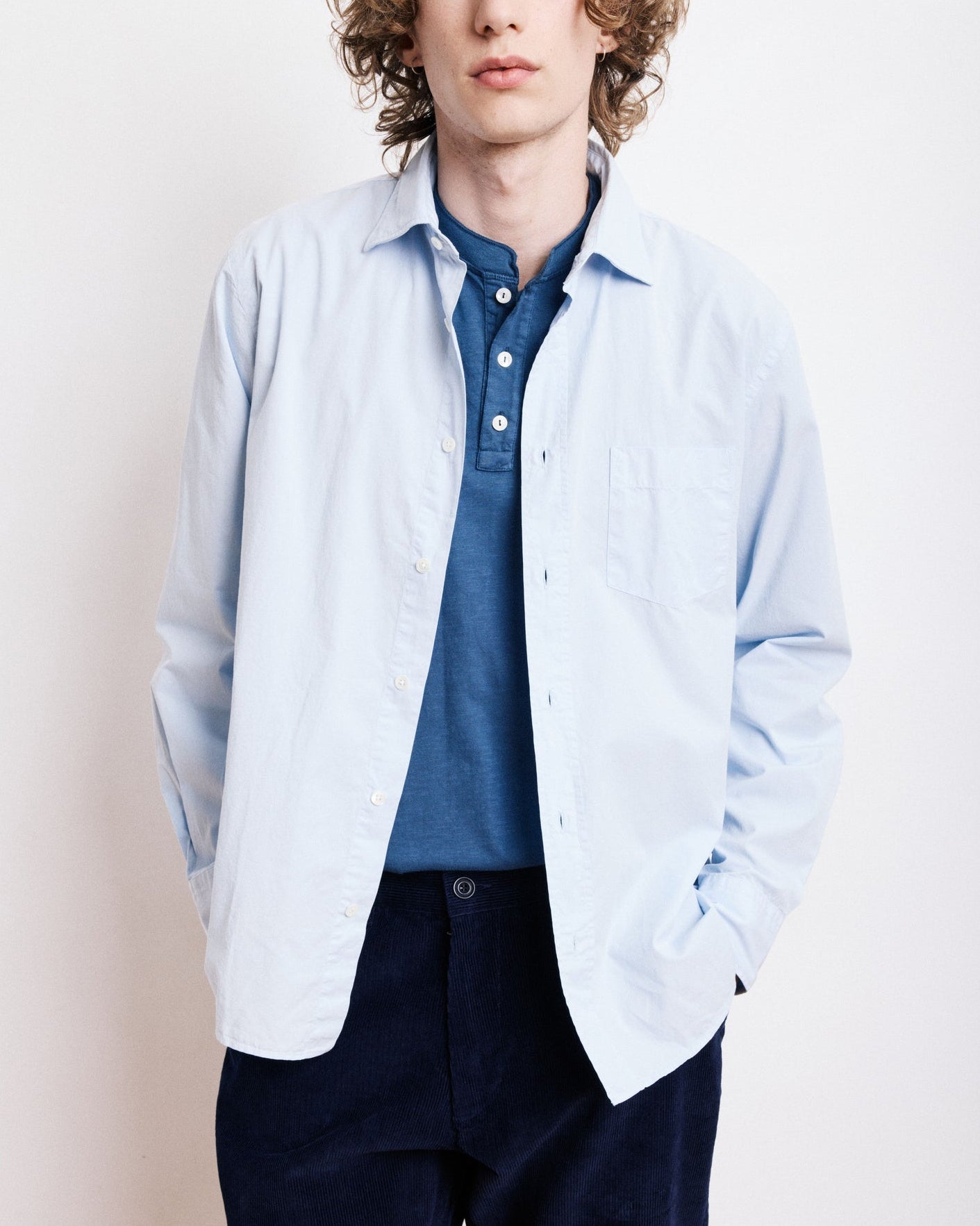 Paul Pat Twill Shirt | Sky