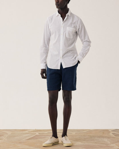 Joggy Linen Short | Navy Blue