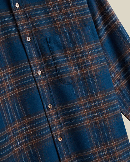 Bossa Flannel | Teal Rust