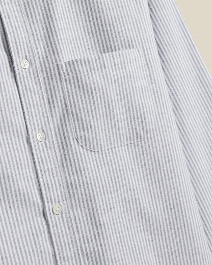Brushed Oxford Stripe | Blue